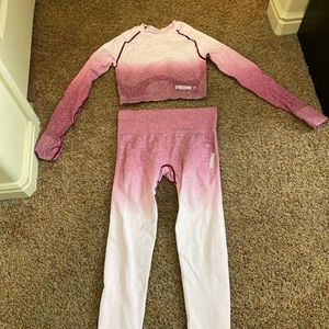 Gym shark ombré set
